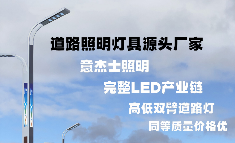武汉LED市电路灯杆双臂智慧路灯城市主杆道乡村路灯市政工程亮 化改造